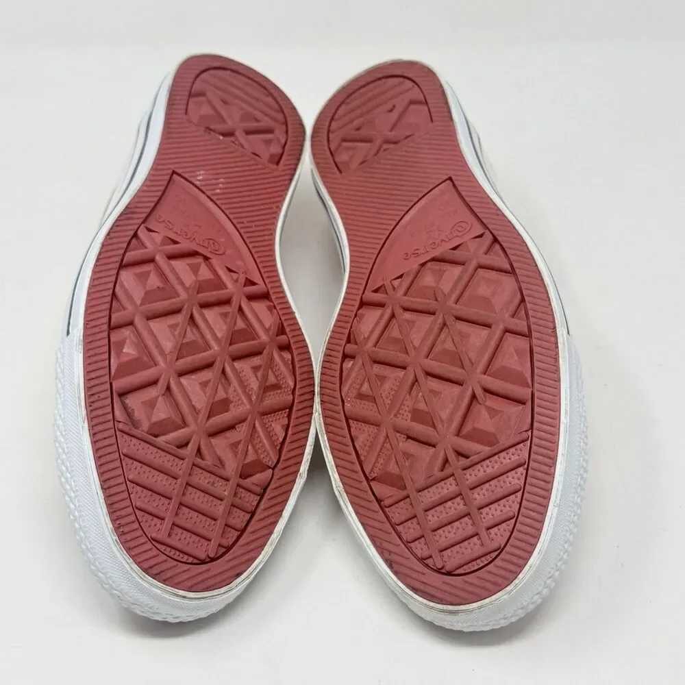 Converse Low Top Sneakers in Red, White, Black